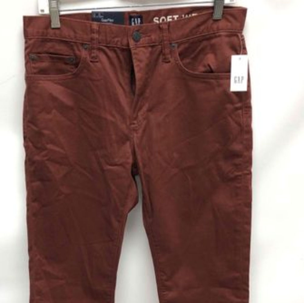 NWT $79.95 GAP DARK ORANGE PANTS sz 30/32 AND UNLISTED WATCH W SHADES